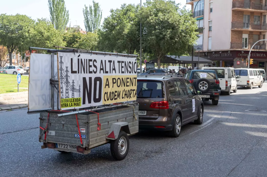 Imágenes de la marcha organizada en Lleida